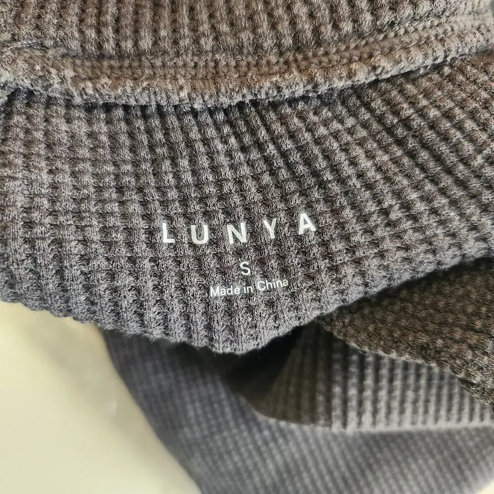 Lunya Restore Thermal Draped Jogger in Mellow Gray Heather Size Small NWOT
